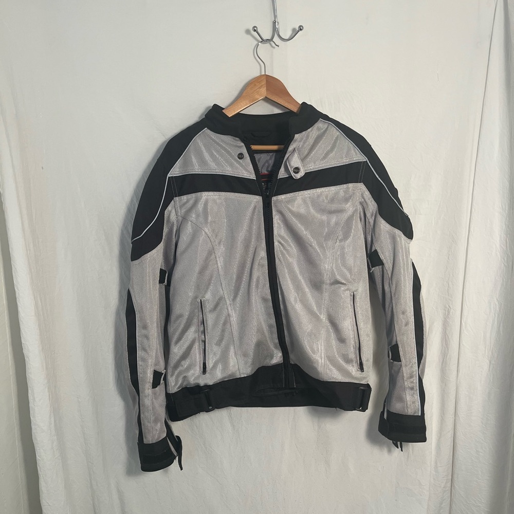 Gray and Black Performance Jacket with Technical Design all motorcycle riders